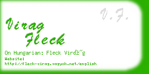 virag fleck business card